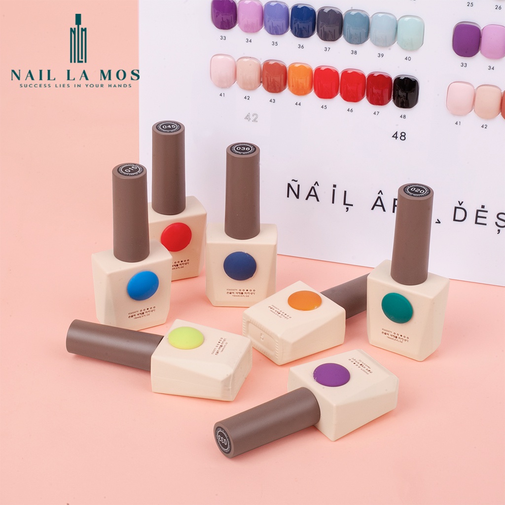 Set sơn gel Onuogel chính hãng 48 màu chất đậm đặc, phong cách Hàn Quốc, tặng kèm bảng màu mica