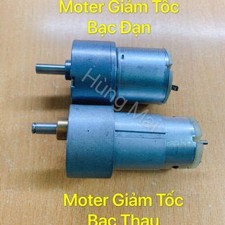 Moter, Mô Tơ Giảm Tốc sử dụng bạc đạn và bạc Thau