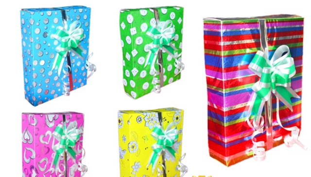 Sấp 20 cái hộp giấy gói quà bằng kiếng hình chữ nhật