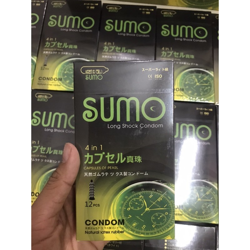 Bao cao su SUMO 4 in 1 Nhật Bản [HÀNG CHÍNH HÃNG] hộp 12 cái