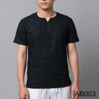 Áo cộc tay nam Vải Đũi (Linen) Cao Cấp