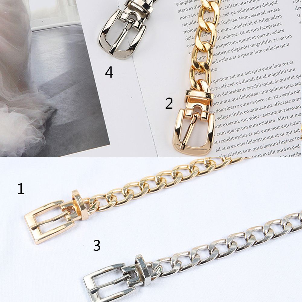 Chuỗi dây xích đeo thắt lưng quần loại khóa vuông/khóa tròn thời trang cho nam và nữ