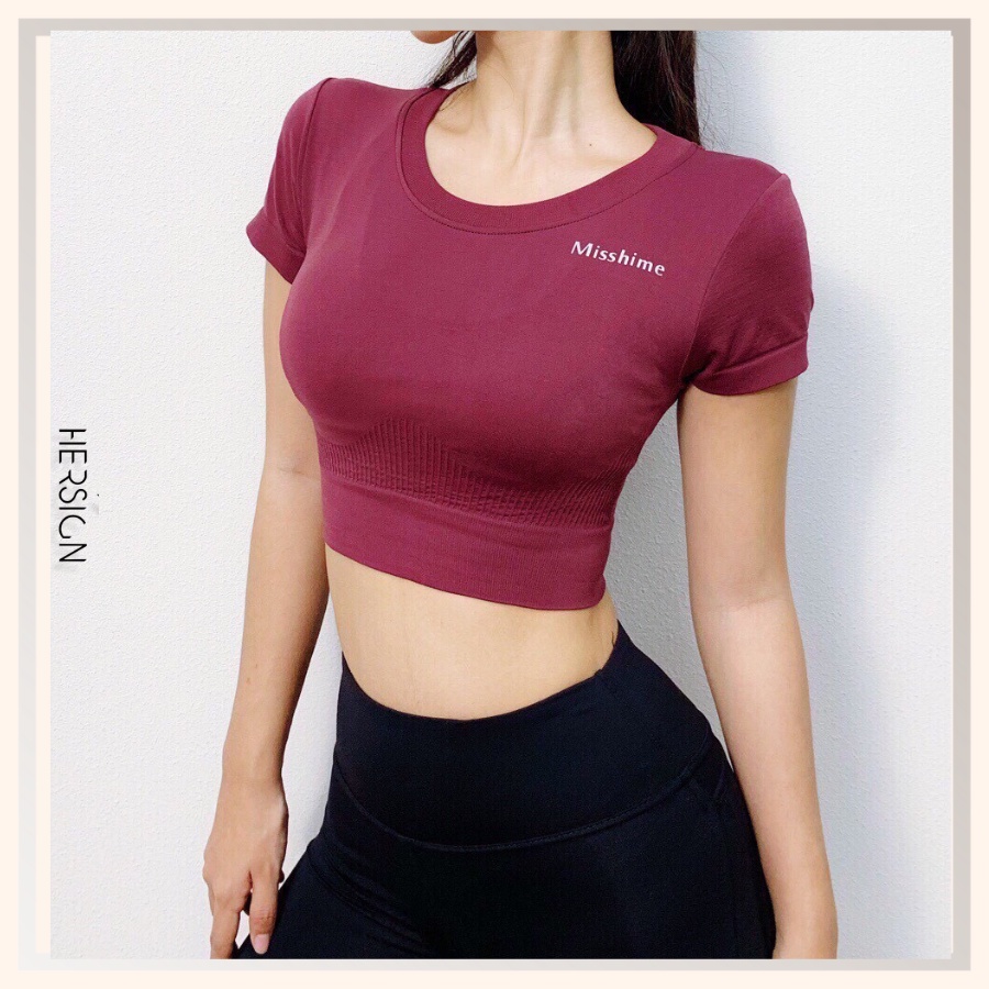 CROPTOP TẬP GYM ĐỒ TẬP YOGA ÁO TẬP THỂ THAO NỮ MẪU MỚI ĐẸP HERSIGN-CROP01