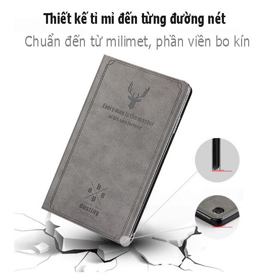 [ Freeship + Quà Tặng ] Bao da Lenovo Tab M8 TB-8505X cao cấp | Họa tiết Deer | Tặng kèm bút cảm ứng và que chọc sim | BigBuy360 - bigbuy360.vn