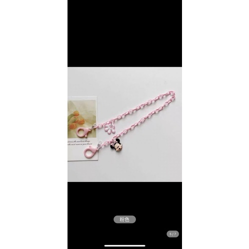 Dây đeo khẩu trang phối charm cute mickey