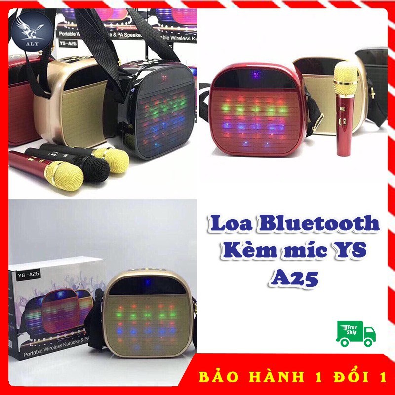 LOA BLUETOOTH XÁCH TAY KÈM MICRO KHÔNG DÂY YS-A25 CỰC HAY - MrPhuKien