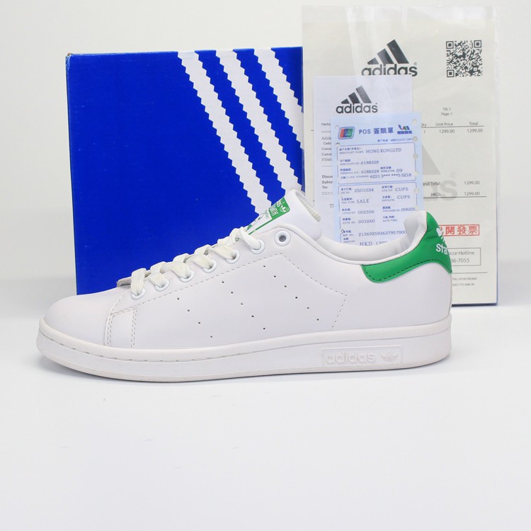 Giày thể thao sneaker🔥 stan smith màu trắng gót xanh 🔥full size, full bill box hàng 1:1