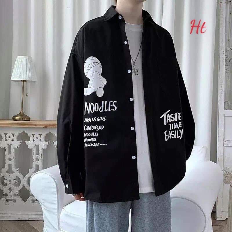 Áo sơ mi gấu nood tay dài HT12