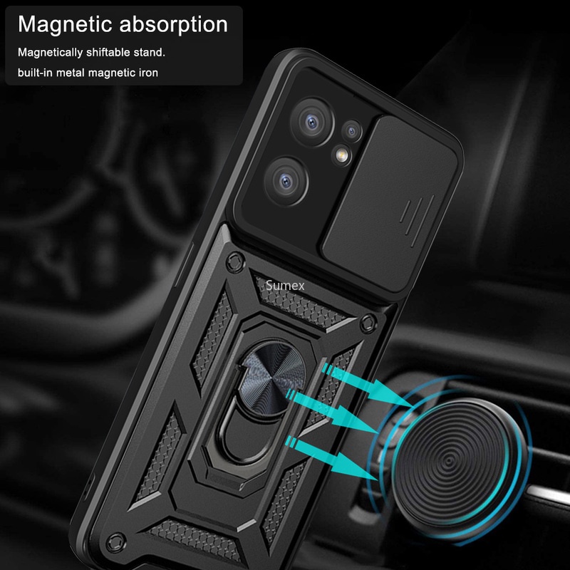 Ốp Điện Thoại Cứng Chống Sốc Có Vòng Đỡ Bảo Vệ Camera Cho OPPO Reno7 Reno 7 Z 7Z 7Pro Pro 5G Reno7Z Reno7Pro 5G