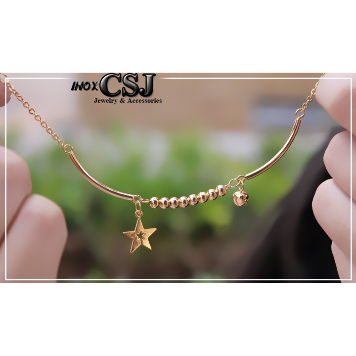 Lắc tay bi tròn gắn ngôi sao xinh xắn