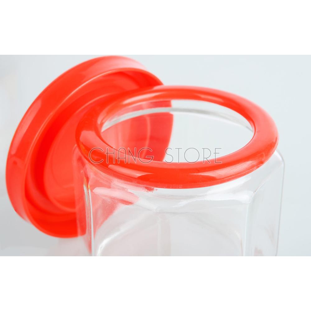 Bộ 5 Hũ Thủy Tinh Đựng Gia Vị Tiện Lợi