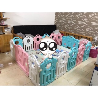 Quây cũi nhựa nguyen sinh, tặng thảm và 100 bóng