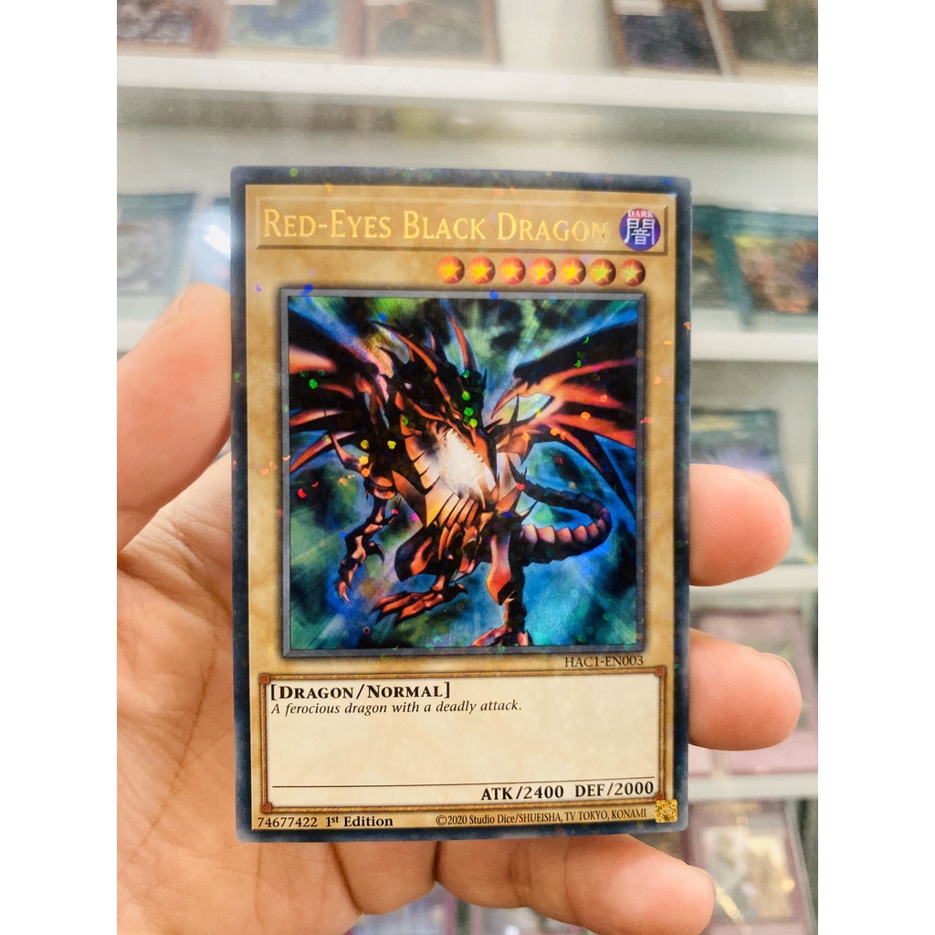 Thẻ Bài YugiOh! Mã HAC1-EN003 - Red-Eyes Black Dragon - Duel Terminal Ultra Parallel Rare - 1st Edition