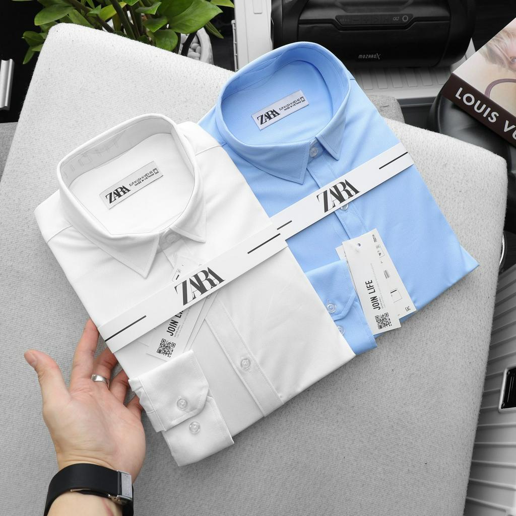 Sơ mi tay dài nam 3bros chất vải bambo chống nhăn thấm hút mồ hôi tốt xuất dư bigsize 95kg , sơ mi nam công sở