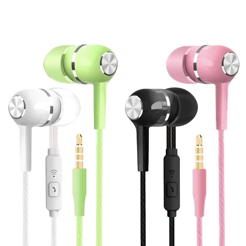 3.5mm Wired Earphone In Ear Subwoofer Sound Music Sport Gaming Headset with Mic