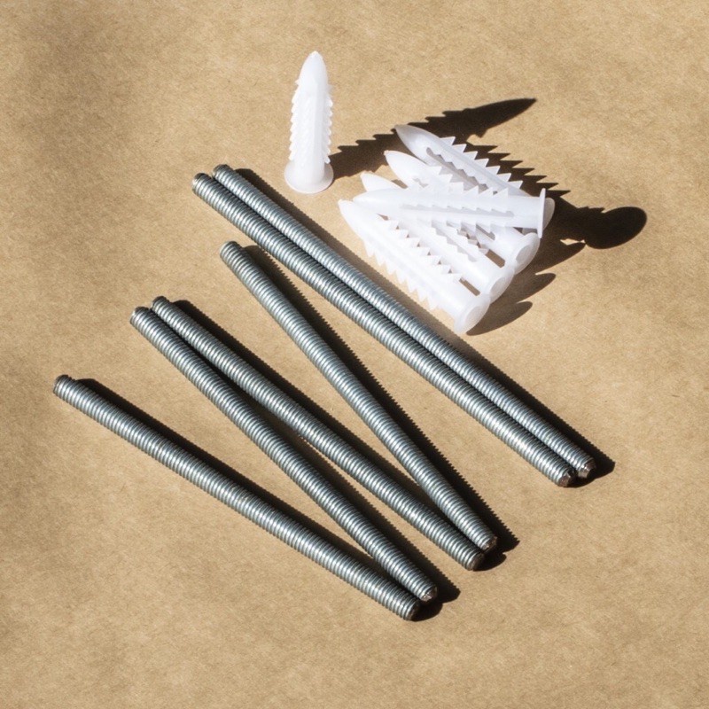 CHỐT ÂM TƯỜNG TREO KỆ TRANG TRÍ CÓ KÈM Tắc Kê