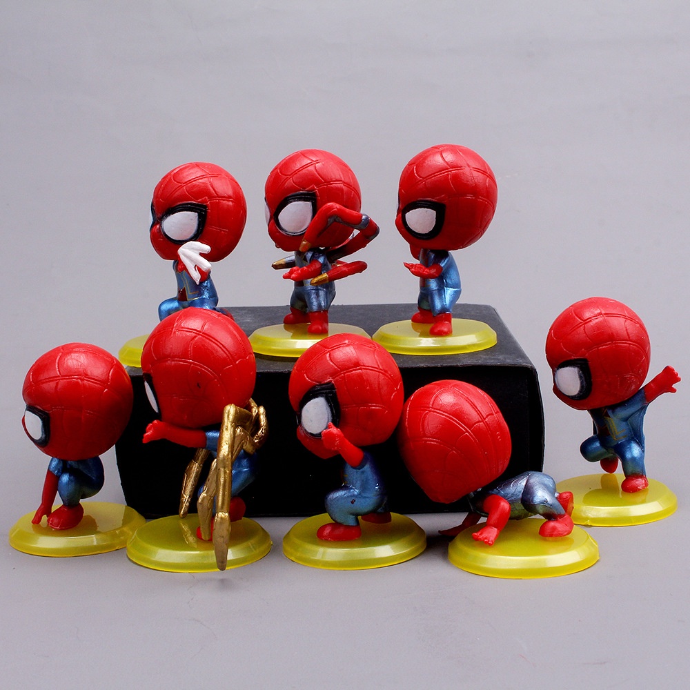 Set 8 Nhân Vật Người Nhện Trang Trí