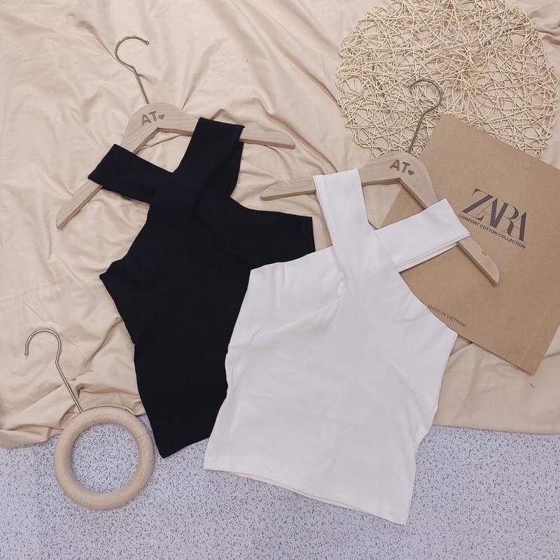 Áo croptop kiểu hàn quốc chéo dây , croptop nữ sexy