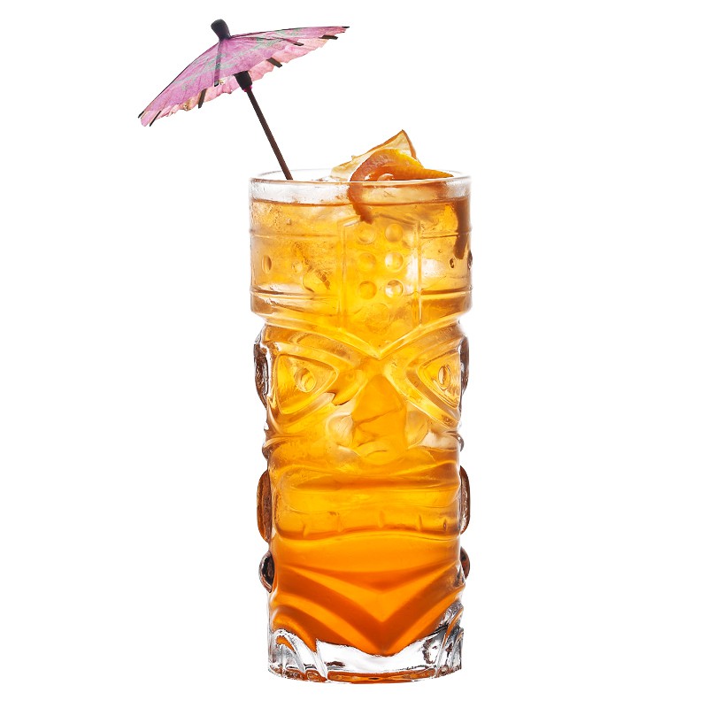 Ly Thủy Tinh Dày Uống Cocktail Tiki Tiện Dụng