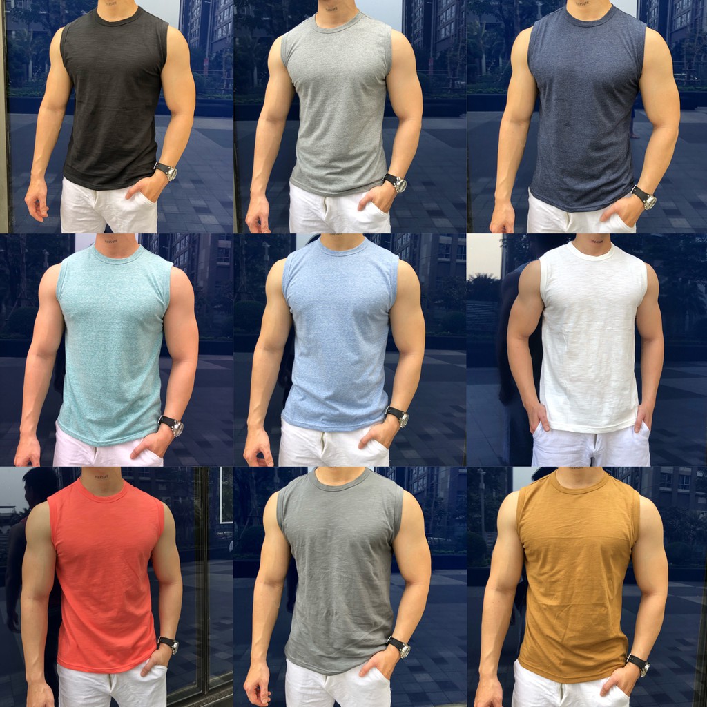 TankTop Áo Ba Lỗ Sát Nách Nam Nữ Vải Cotton 100% Cực Đẹp và Thấm hút, Dùng Mặc Gym Hay Mặc Thường Ngày