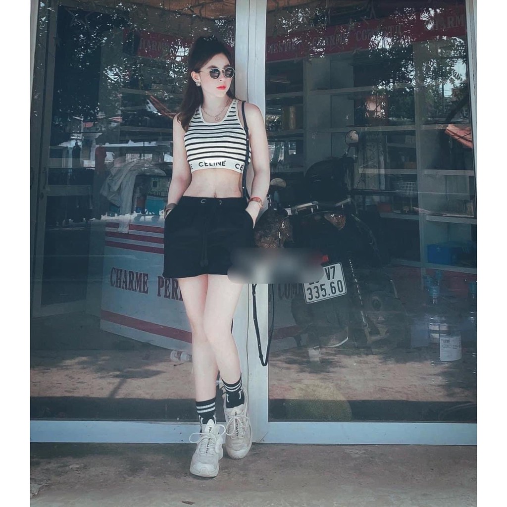 [ẢNH THẬT CUỐI] Áo 2 dây bản to nữ croptop cá tính dáng ôm - Áo ba lỗ bra tập gym, yoga siêu hot