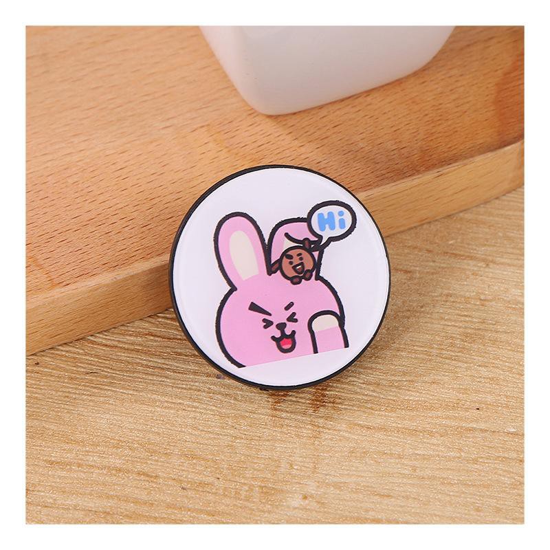 ♠New Round BT21 BTS KPOP Cute Animals Tata Air bag Phone Holder Bracket Dây điện thoại di động | BigBuy360 - bigbuy360.vn