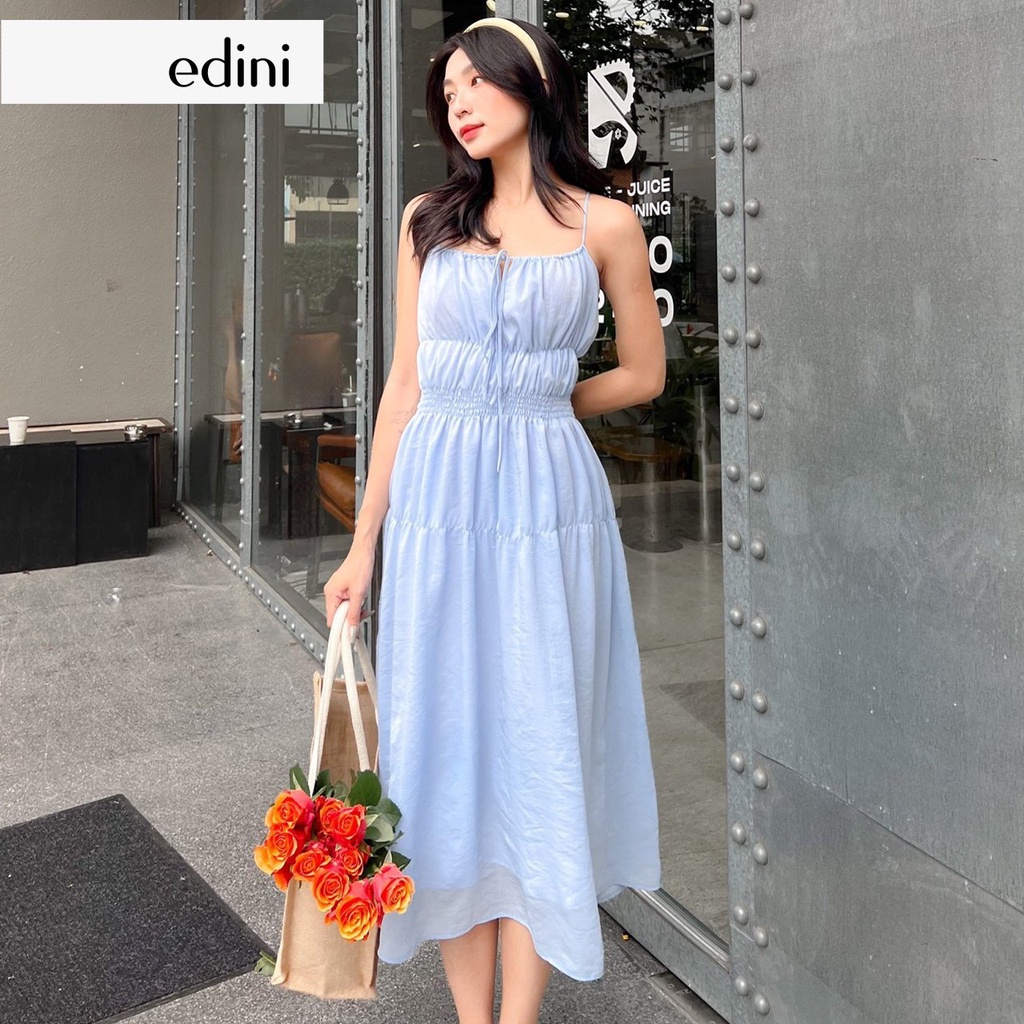 Đầm Hai Dây Dún Eo - EDINI - D1504