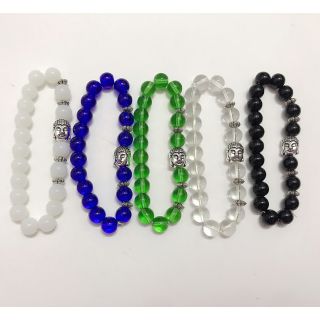 Vòng tay hạt đá 8mm mix đầu phật
