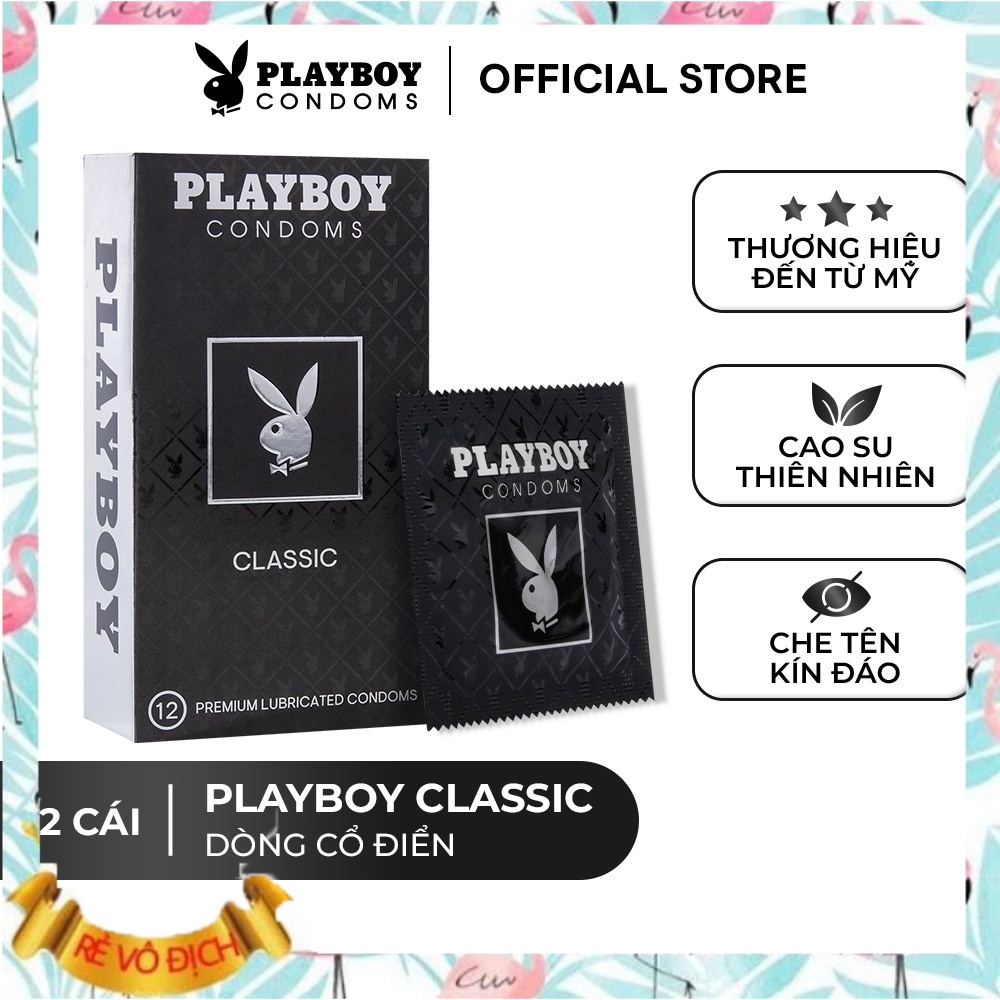 Bao Cao Su PLAYBOY Classic hộp 3 cái và 12 cái