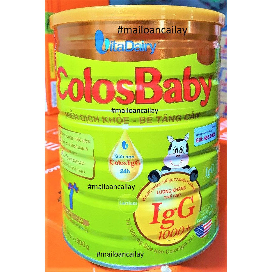 Sữa ColosBaby Gold Bé Tăng Cân Số 0,1 Hộp 800g