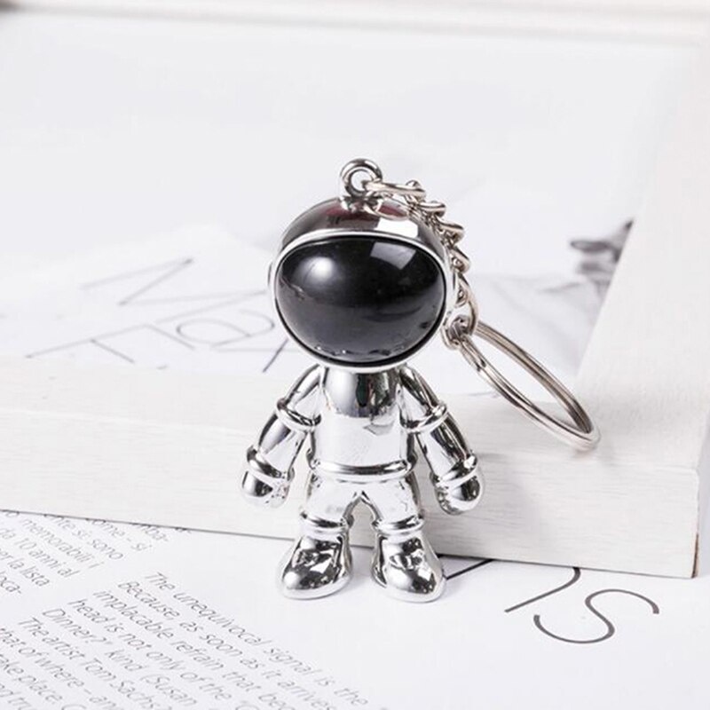 Móc khóa hợp kim hình phi hành gia vũ trụ 3D đáng yêu