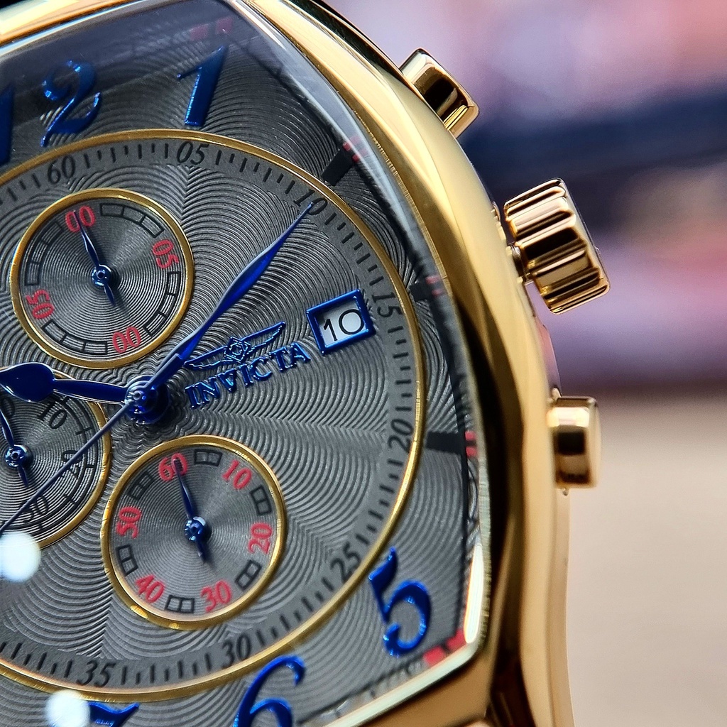 Đồng Hồ Invicta Nam Limited Edition 34015 Pin Chronograph Dây Da Mặt Rose