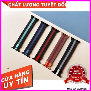 Dây apple watch thép milanese phối sọc dành cho apple watch full size