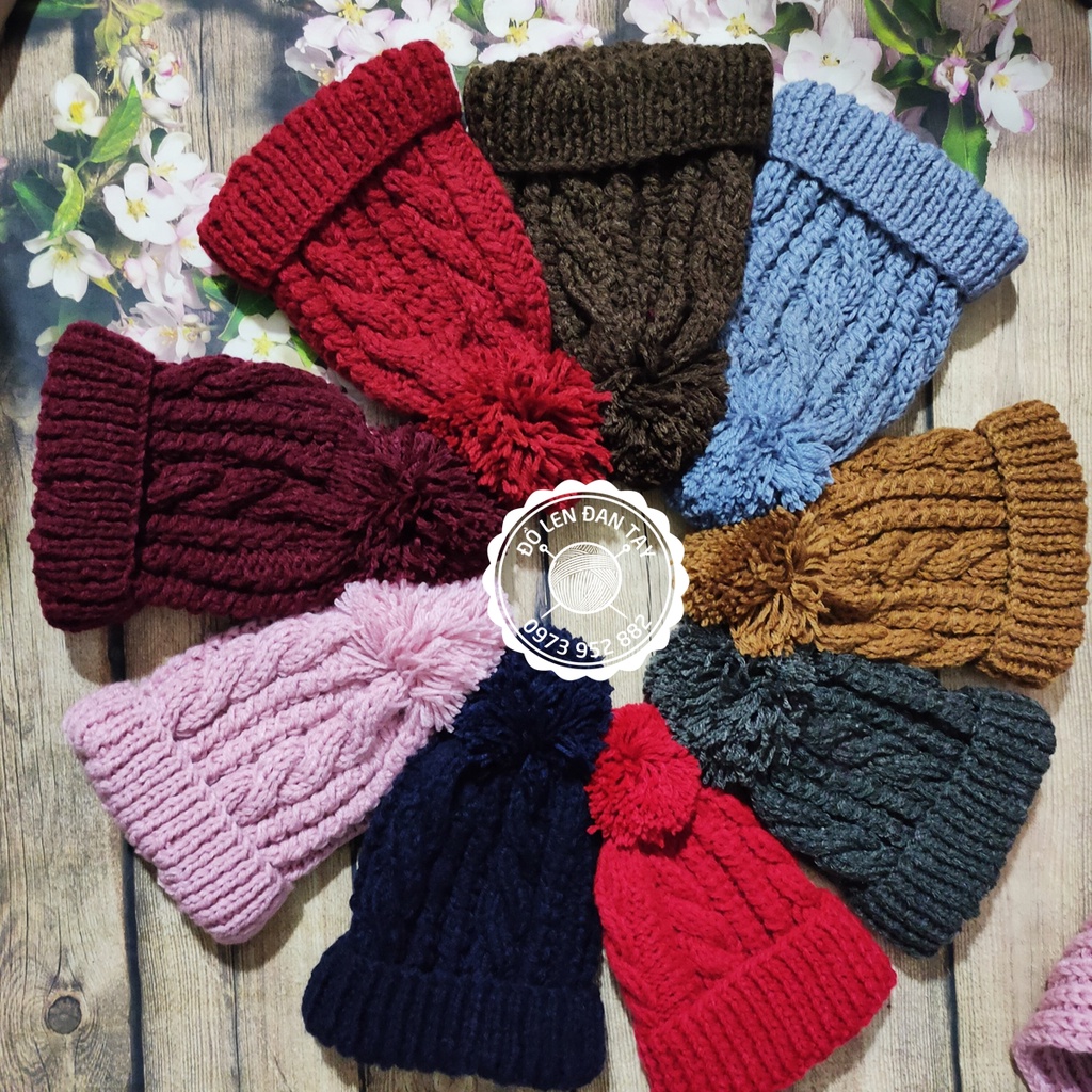 Mũ len đan tay - Mũ len handmade - Đồ len đan