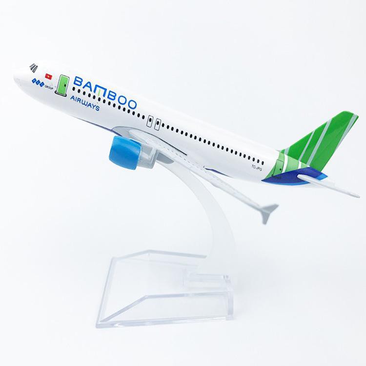 Mô hình máy bay Bamboo Airways a320 16cm