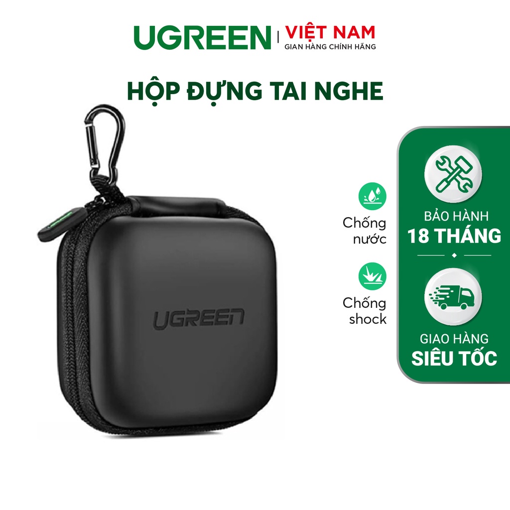 Hộp đựng tai nghe thẻ nhớ cáp USB chống sốc chống nước UGREEN 40816 | BigBuy360 - bigbuy360.vn