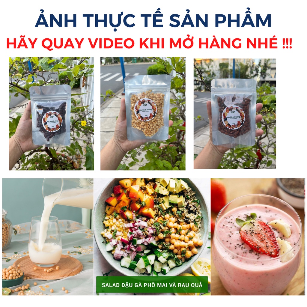 Đậu gà trắng Argentina túi 100g ăn chung với salad hoặc làm sữa ăn chay đều ngon luôn