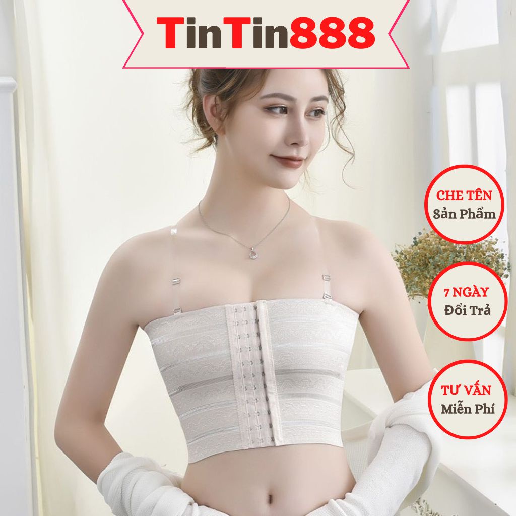 Áo nịt ngực tomboy chống tuột gen mềm thoải mái co dãn tặng kèm dây trong NG109, Nịt ngực gom ngực cài trước thoáng khí