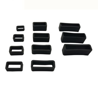 Khóa đồng hồ cao su màu đen 4 kích thước