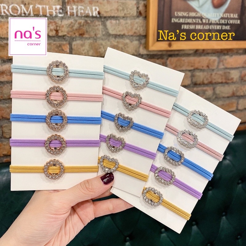 Thun chun buộc cột tóc kim loại