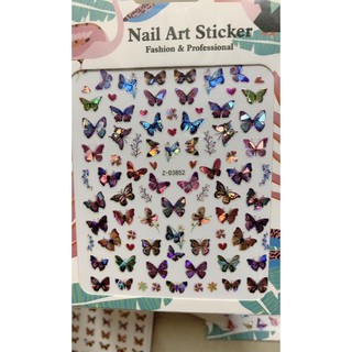 10 sticker bướm lộn xộn