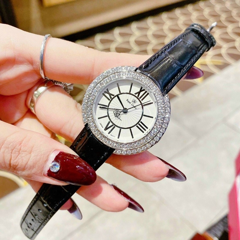 DH viền đá sang chảnh size 4.0mm dây da