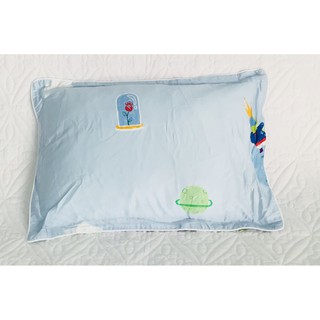 Gối trẻ em EVERON kích thước 35cm x 50cm  (1 chiếc vỏ gối kèm ruột gối )(Xanh)