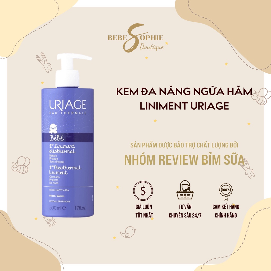 [CHÍNH HÃNG] Kem thay bỉm đa năng liniment tránh hăm tã, làm sạch da Uriage - Nội địa Pháp cho bé từ sơ sinh