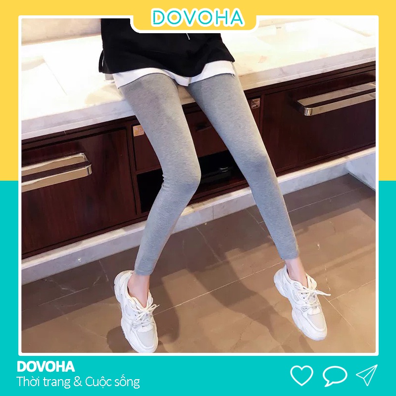 Quần Legging cao cấp HffM.Hàng chuẩn XUẤT KHẨU chất thun cotton dày dặn,mềm mịn,thoáng mát DOVOHA HM01 | BigBuy360 - bigbuy360.vn