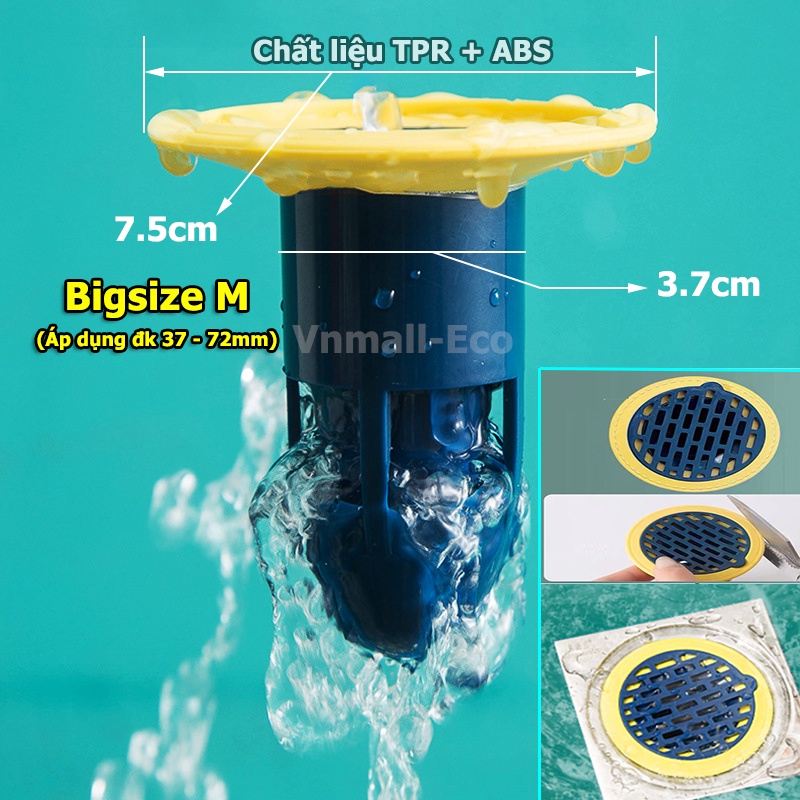 Phễu silicone ngăn mùi hôi thoát sàn. Ngăn vi khuẩn trào ngược
