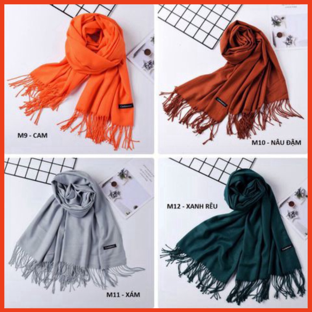 [FREESHIP❤️] KHĂN CASHMERE QUÀNG CỔ MÀU TRƠN CỰC MỊN ĐẸP