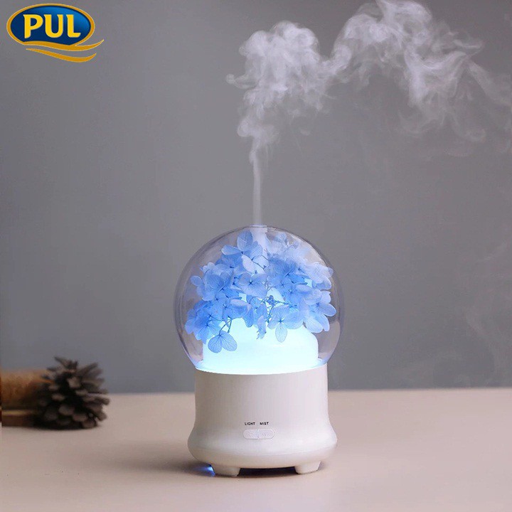 Máy Khuếch Tán Tinh Dầu Cẩm Tú Cầu 250ML,Máy Xông Tinh Dầu Cao Cấp Phấn Phối Chính Hãng Bởi PULSTORE