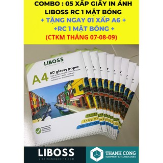 [ TẶNG ] MUA 05 XẤP GIẤY A4  RC 240gsm BÓNG  CAO CẤP - TẶNG NGAY 1 XẤP A6 RC BÓNG CÙNG LOẠI