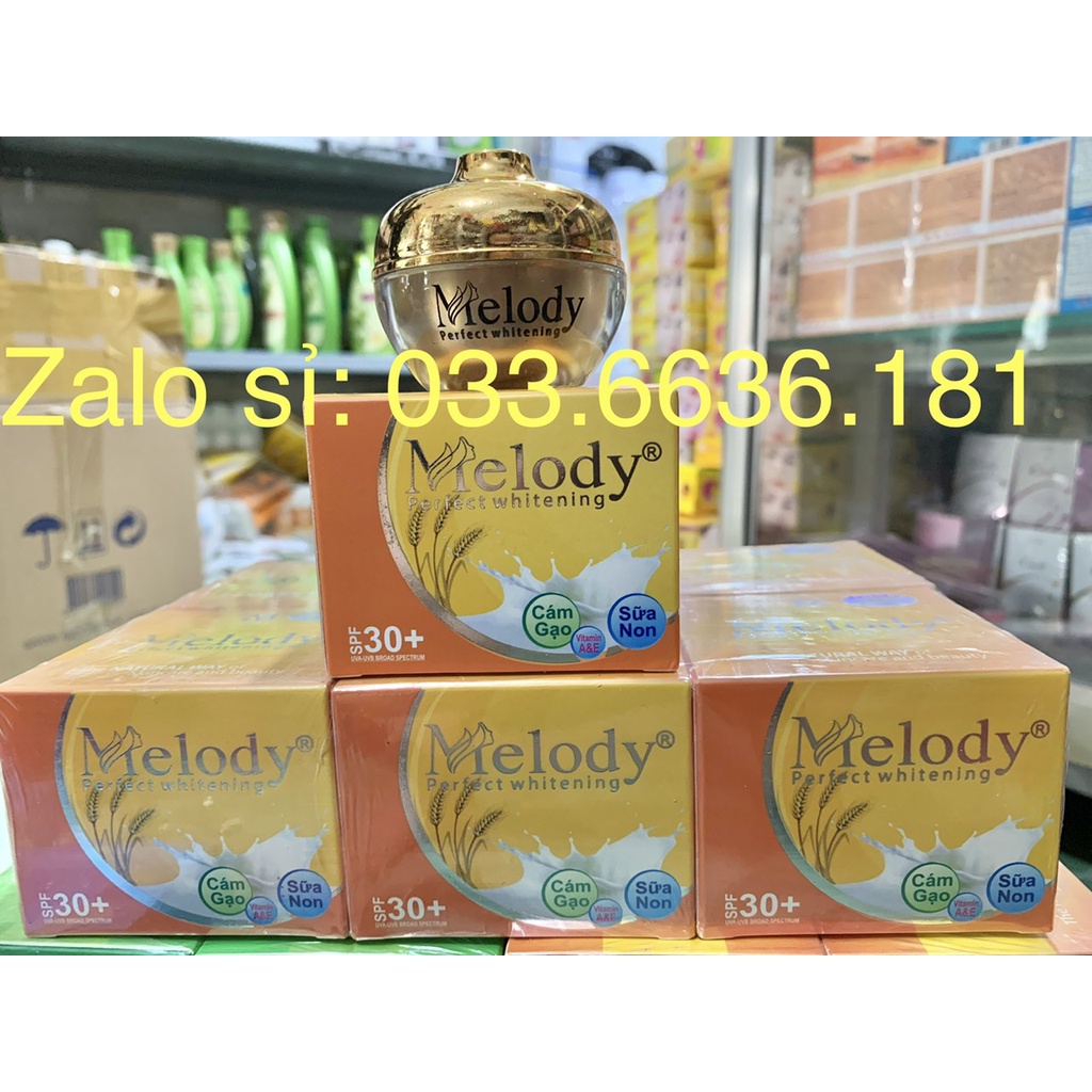 [ chuẩn hàng-giá sỉ] kem MELODY giảm mụn- liền sẹo-mờ thâm-nuôi dưỡng làn da trắng sáng và mềm mịn hủ 12G